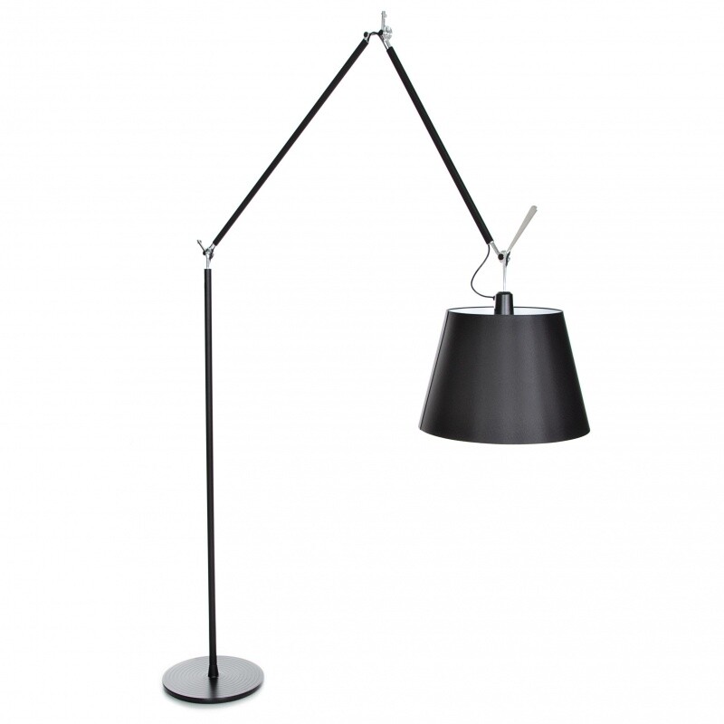 Tolomeo Mega Floor Lamp Black With Dimmer