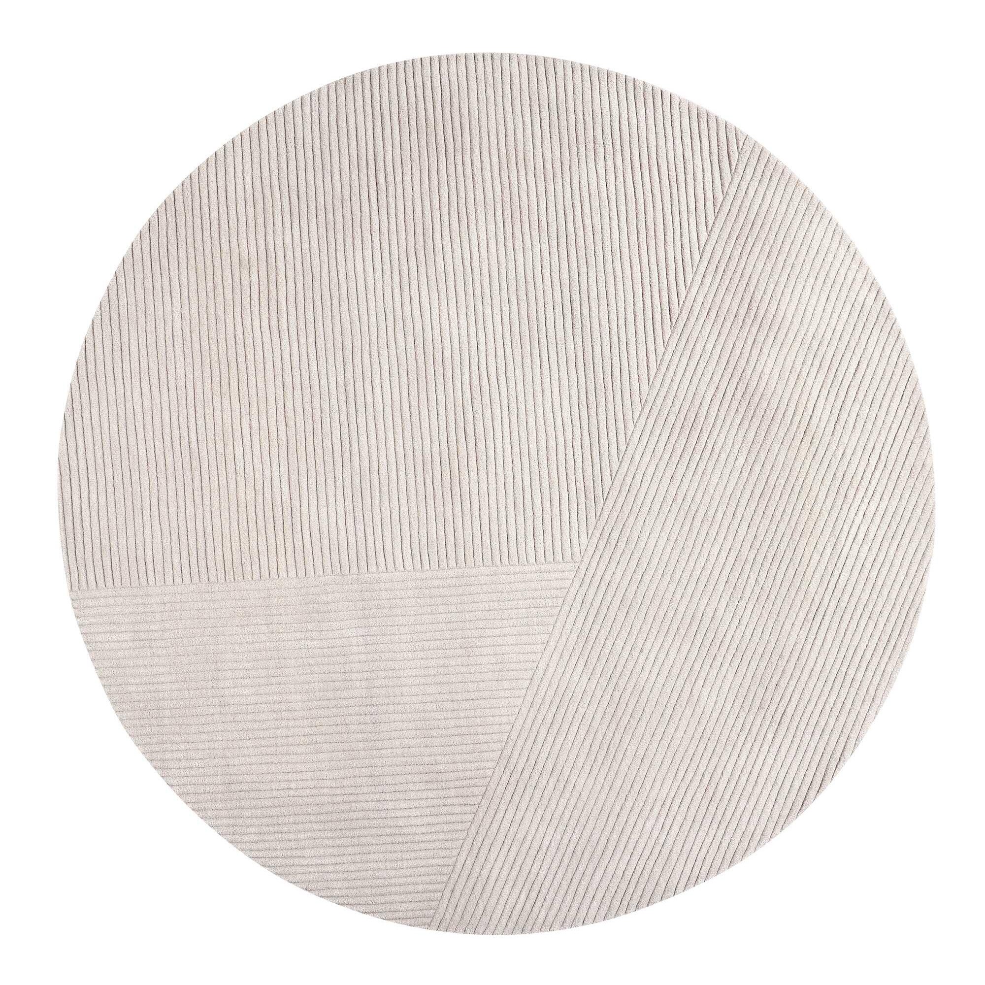 Row New Zealand Wool Rug Circular Ø200cm