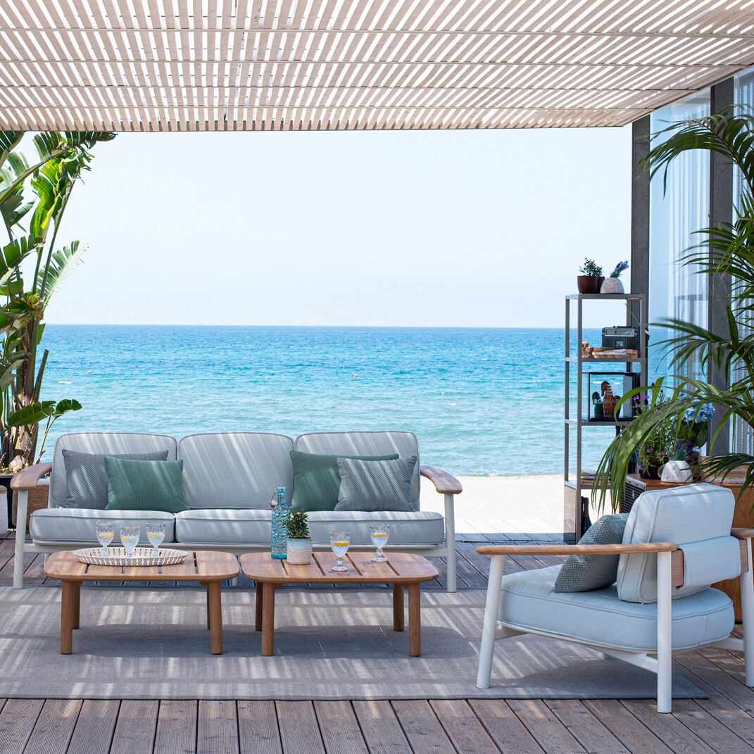 Twins Side Table Low 85x85cm