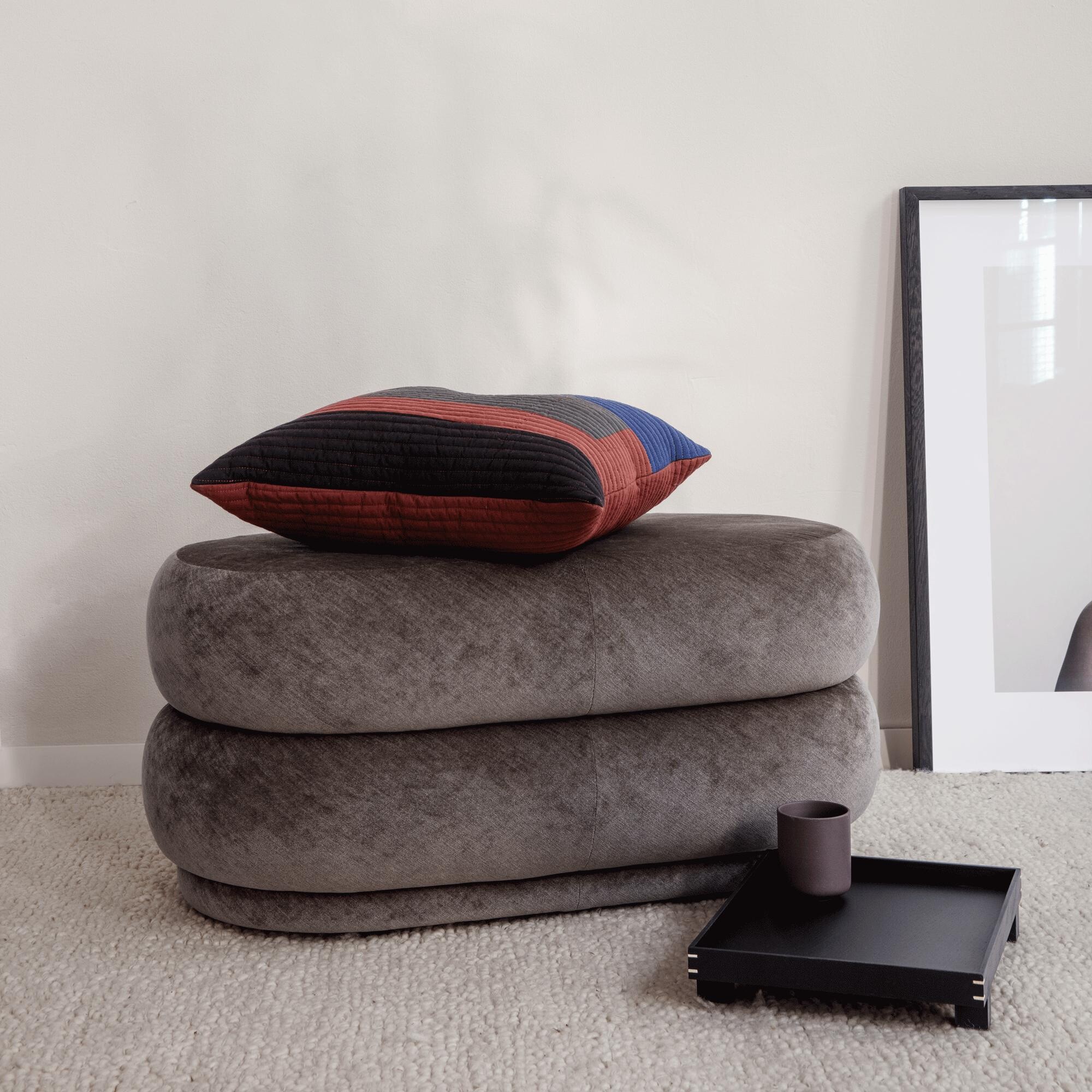 Pouf Oval with 2 Levels