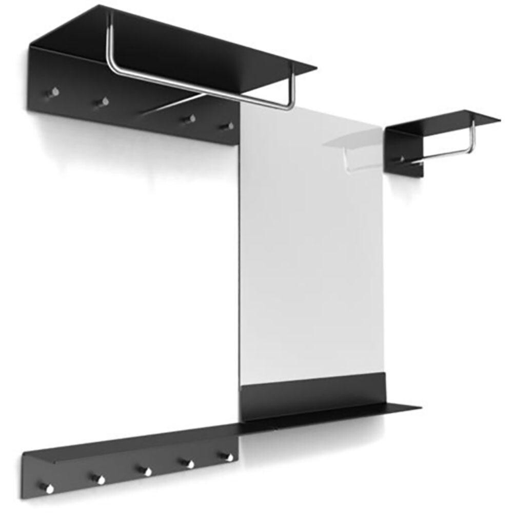 Unu Wall Coat Rack With 2 Hooks & Bar
