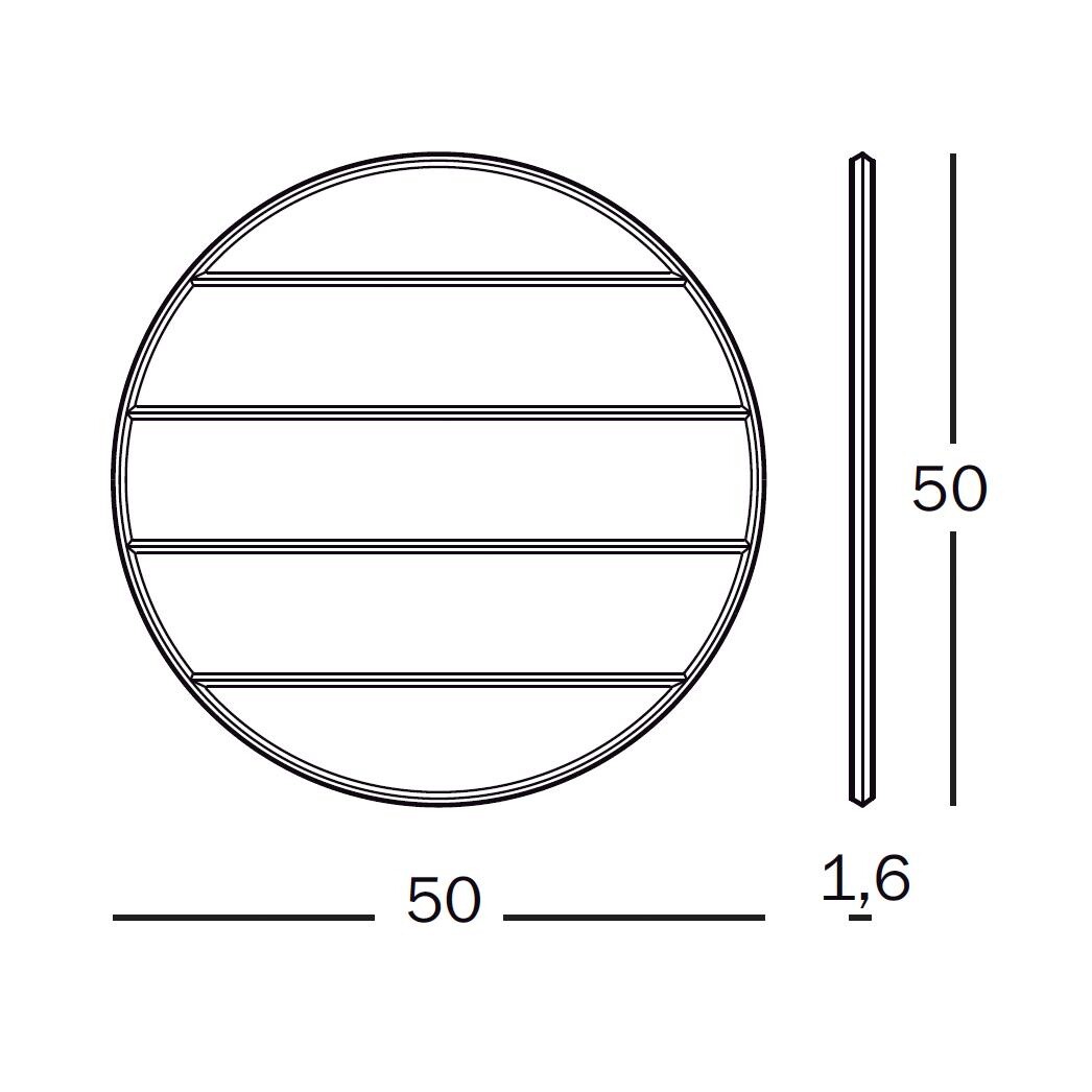 Vitrail Wall Mirror Ø50cm