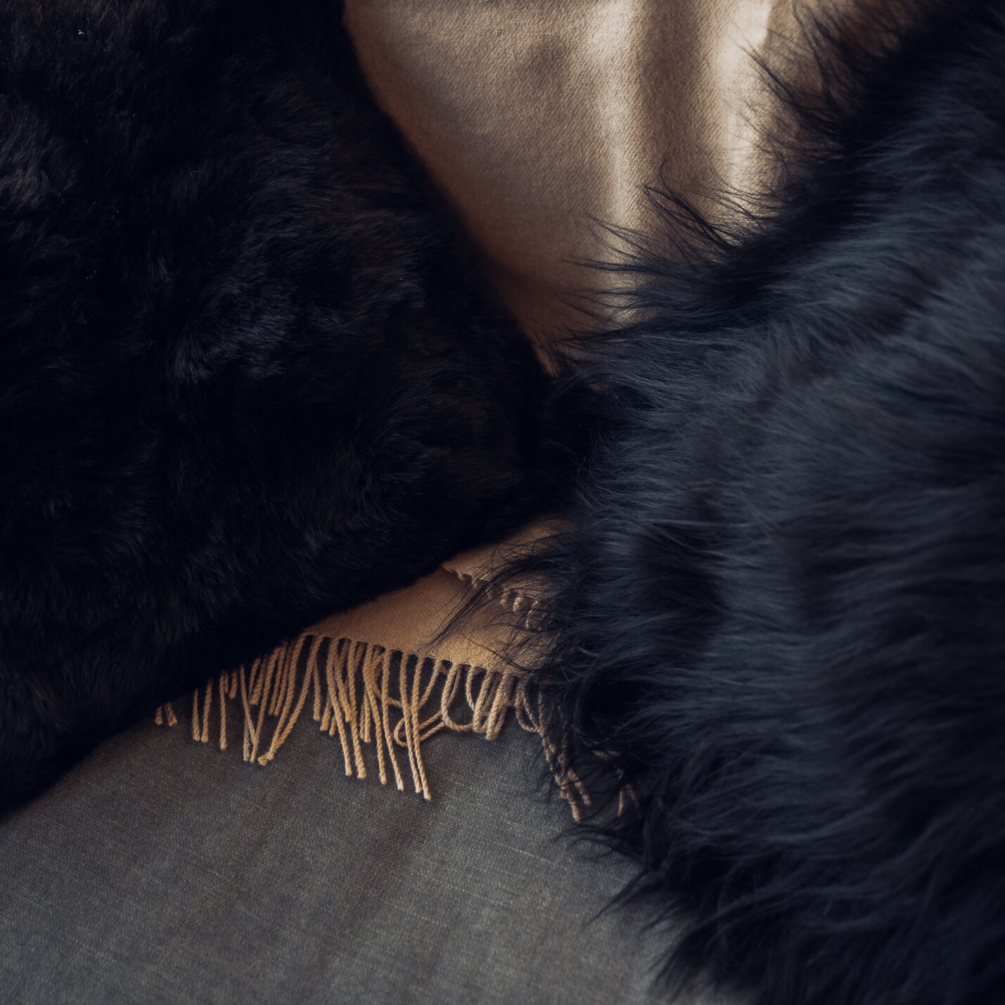 Sheepskin Shorn Cushion 35x35cm