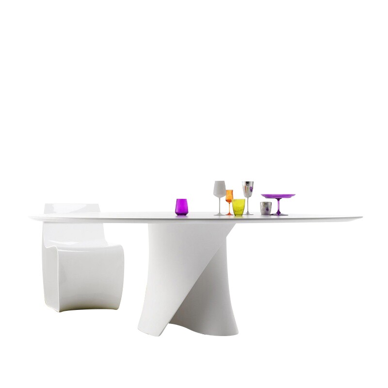 S Table Dining Table White Base