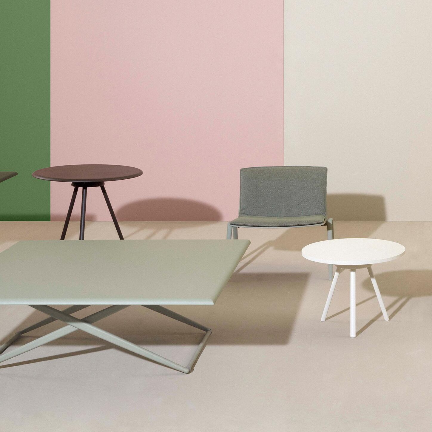 Zebra Garden Side Table