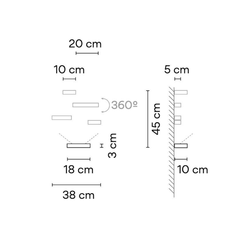 Set 7753 LED Wall Lamp