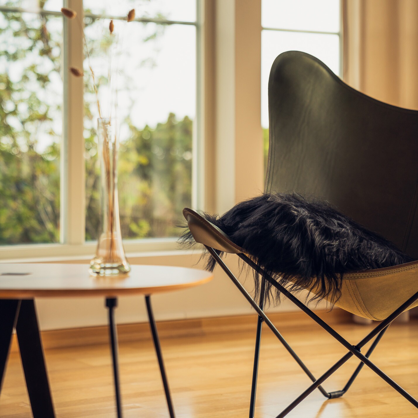 Sheepskin Wild Cushion 35x35cm