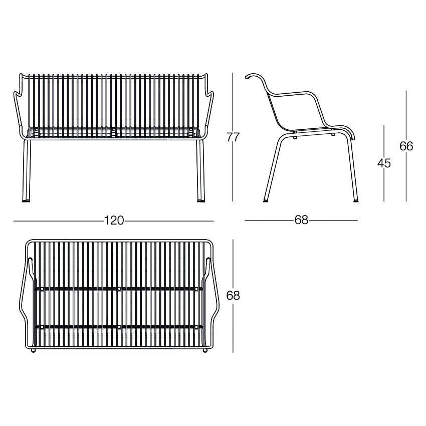 South Garden Bench 120cm