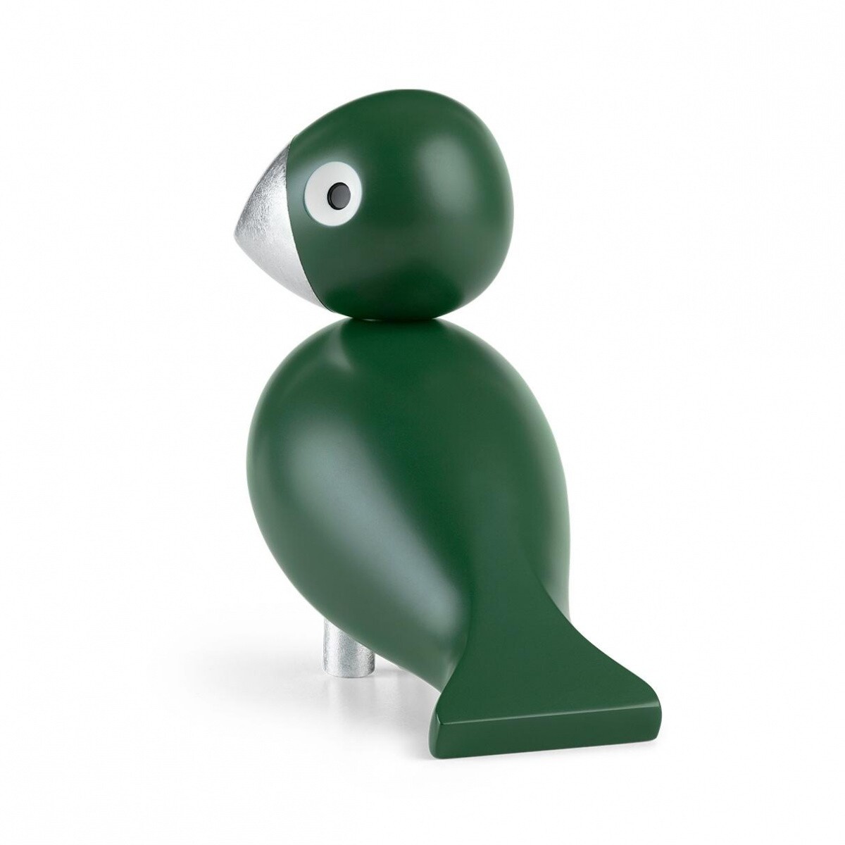 Wooden Figurine Songbird lacquered