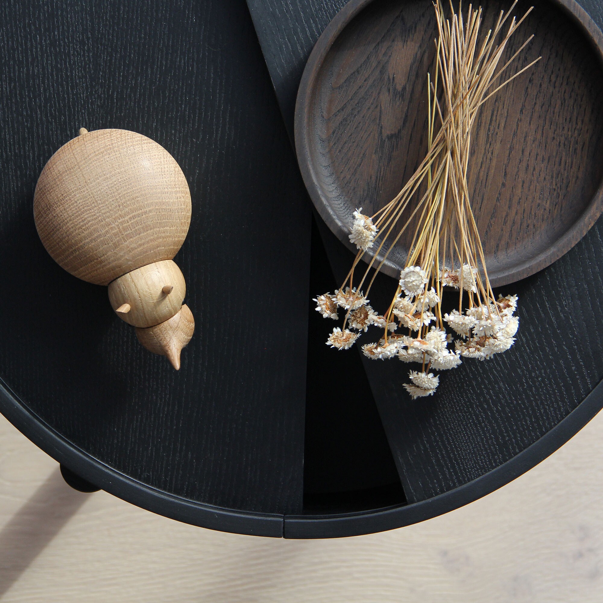 Rina Rhinoceros Wood Figure