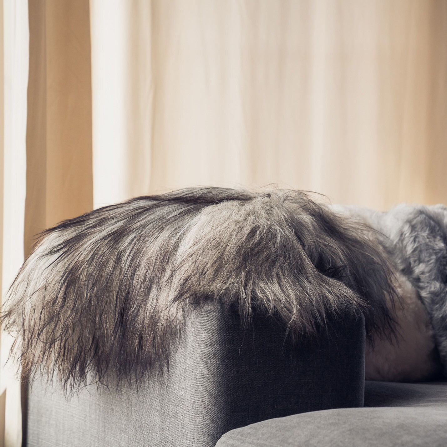 Sheepskin Wild Cushion 35x35cm