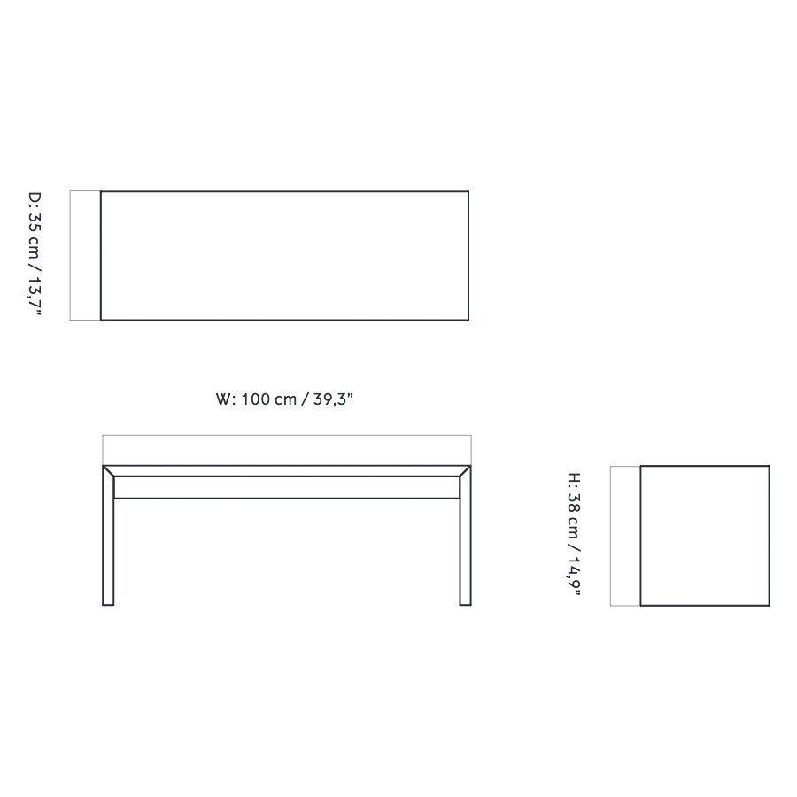 Plinth Bridge Side Table