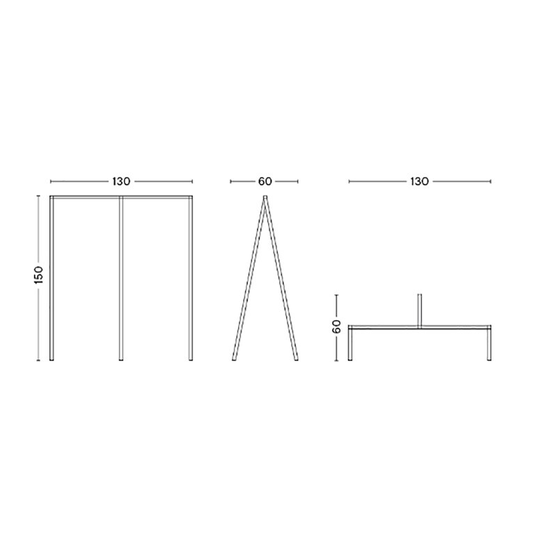 Loop Stand Wardrobe 130x150x60cm