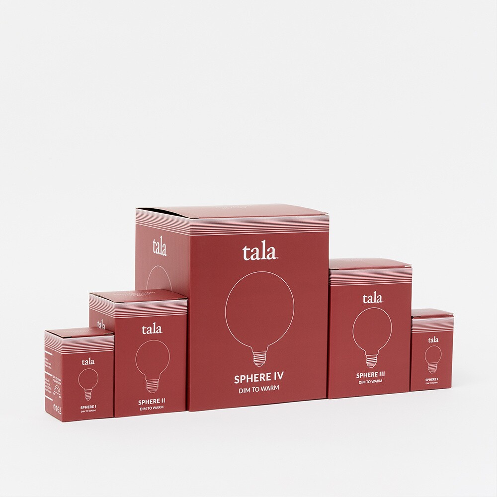 Sphere II LED E27 GLOBE 360° 6W =} 41W Dim To Warm