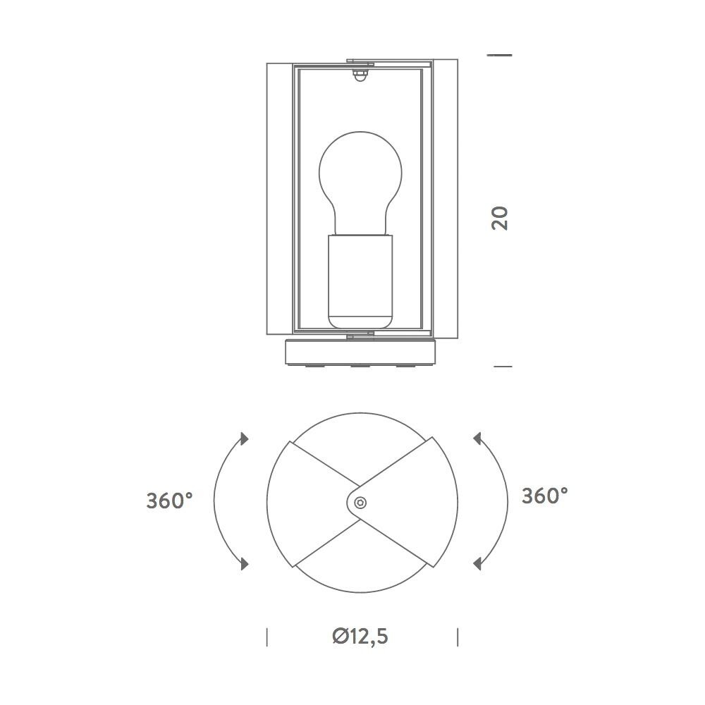 Pivotante à Poser Table Lamp