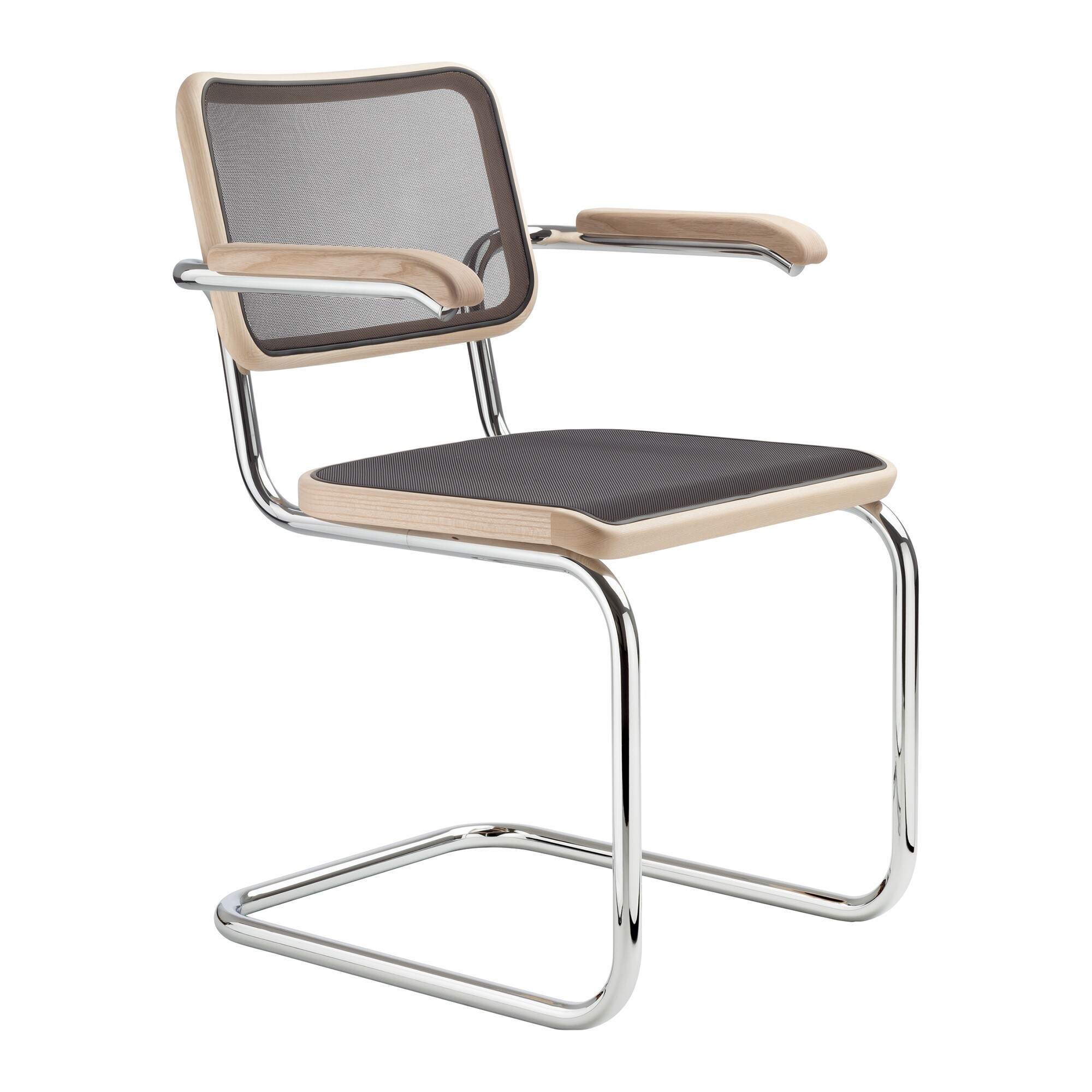 S 64 N Pure Materials Cantilever Armchair Ash