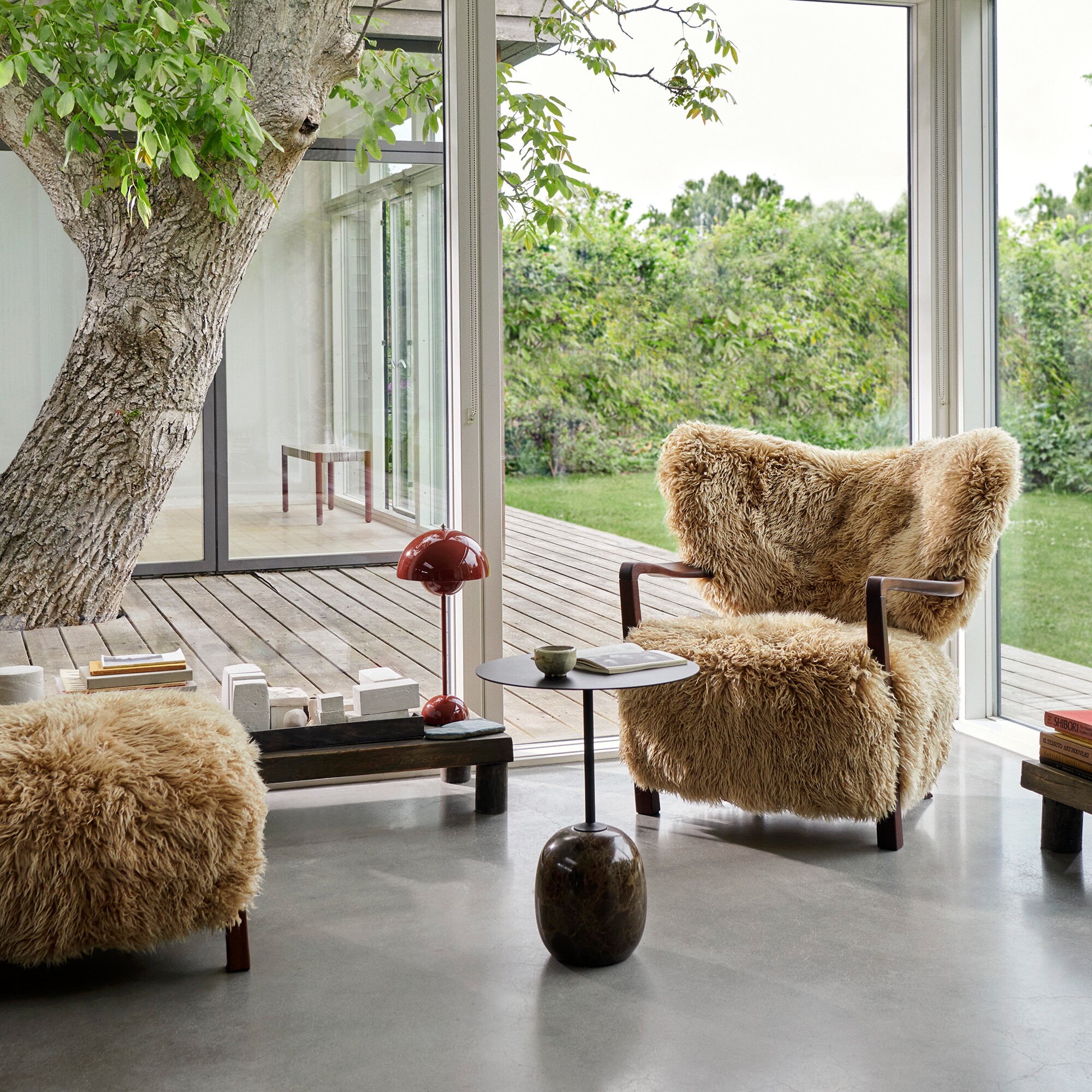 Wulff ATD2 Lounge Chair Frame Walnut