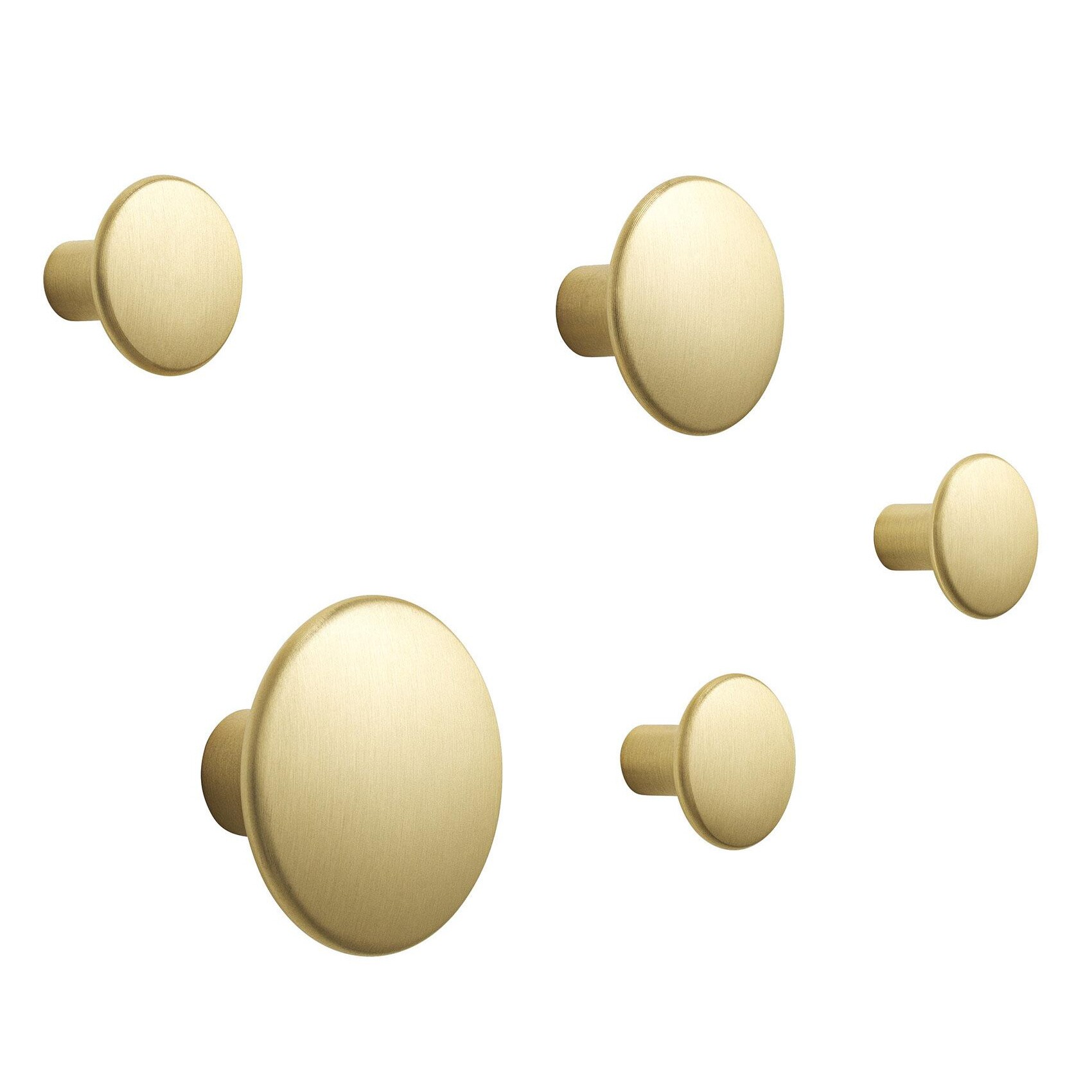 The Dots Coat Hooks Metal Set Of 5