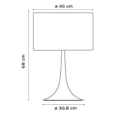 Spun Light T2 Table Lamp Ø 45cm