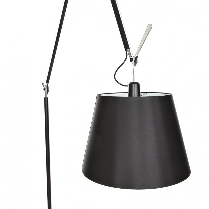 Tolomeo Mega Floor Lamp Black With Switch
