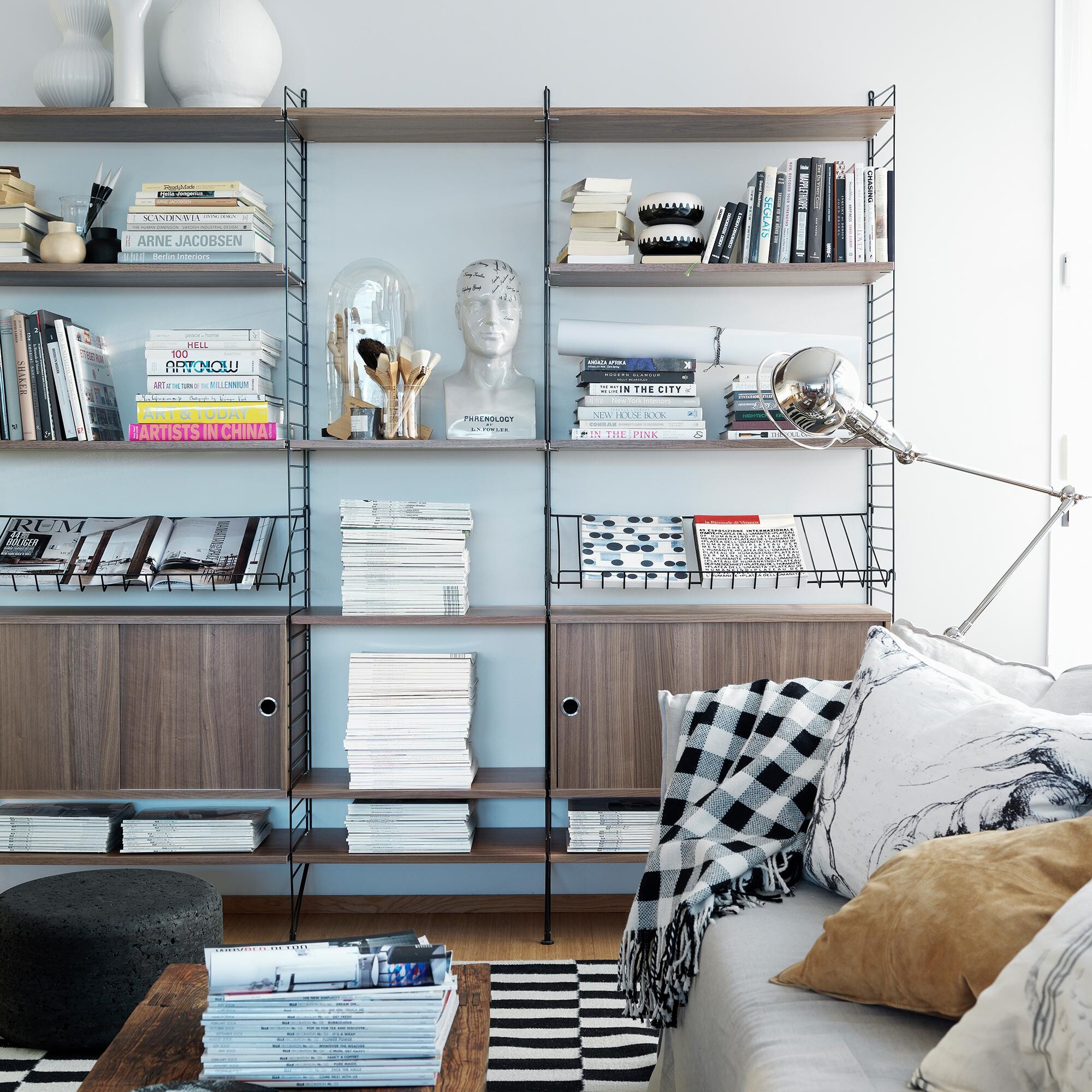 String System Magazine Rack 78x30cm Steel