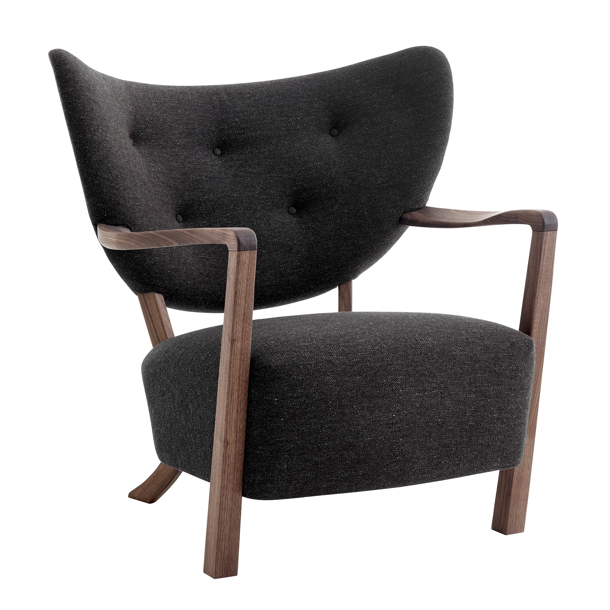 Wulff ATD2 Lounge Chair Frame Walnut