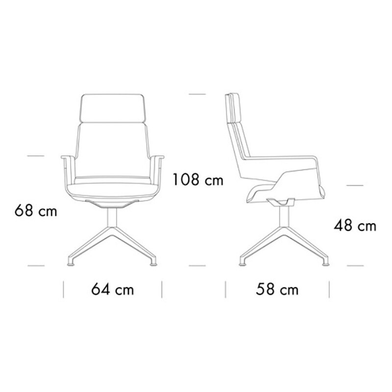 S 847 PVDE Swivel Conference Chair