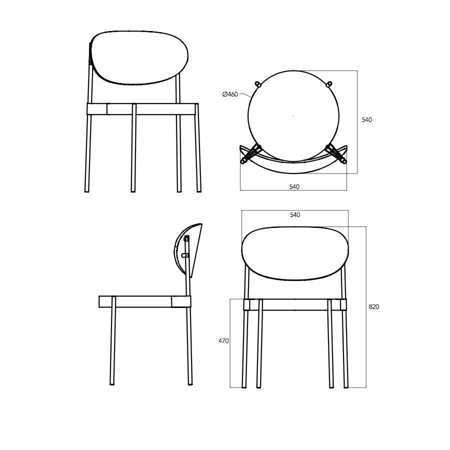Series 430 Chair White Base