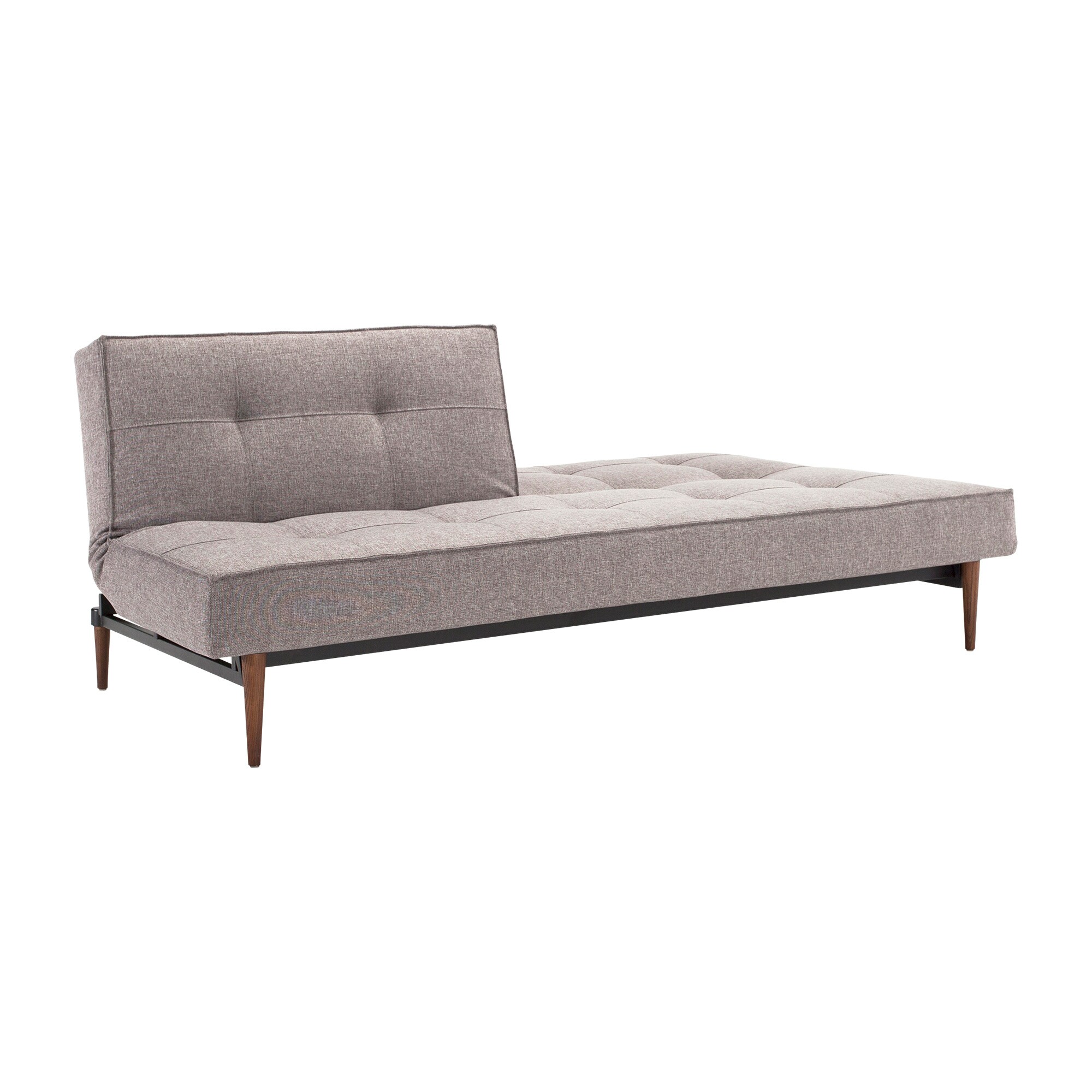 Splitback Styletto Sofa Bed Dark Wood 210x91cm