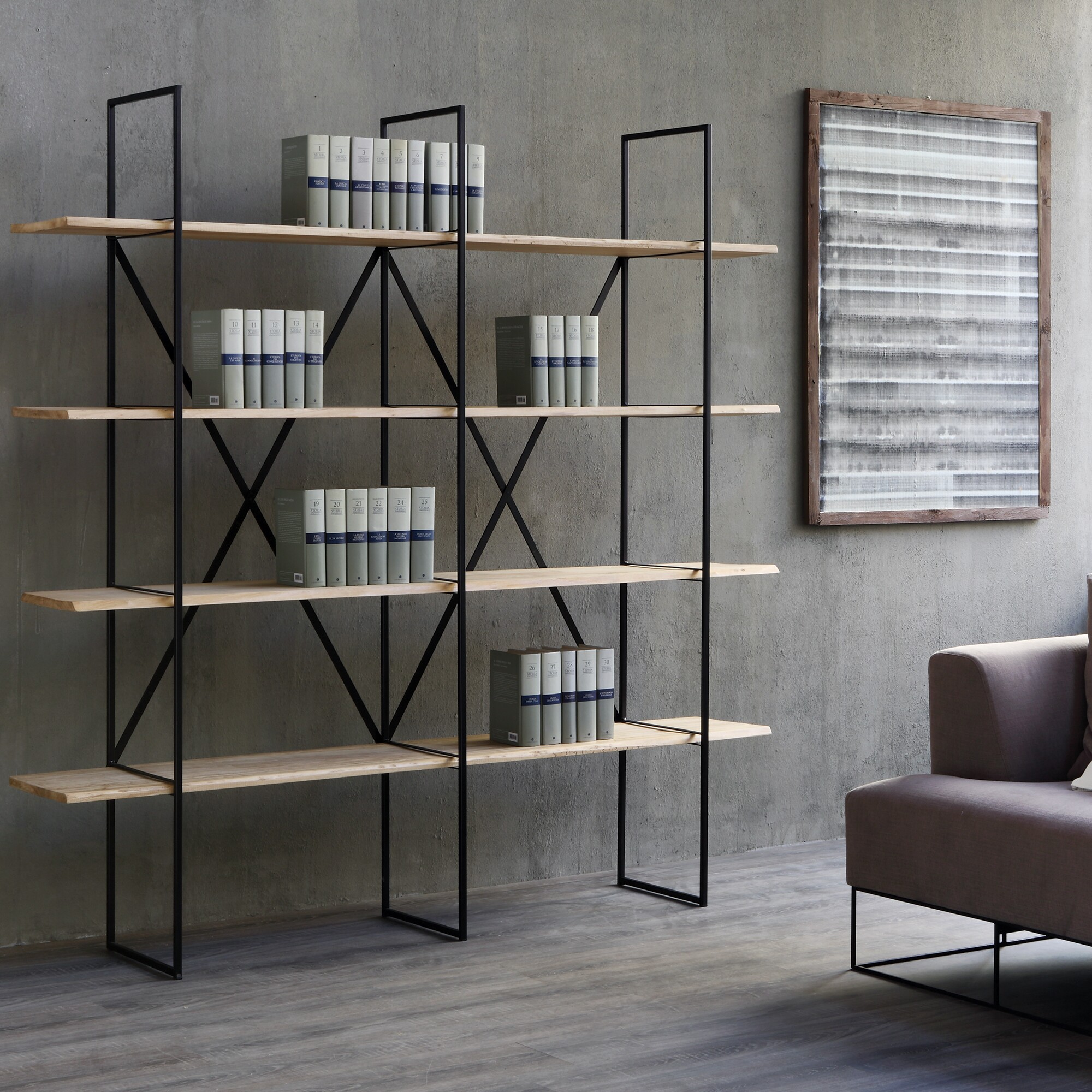 Slim Irony Bookcase 190x35x190cm