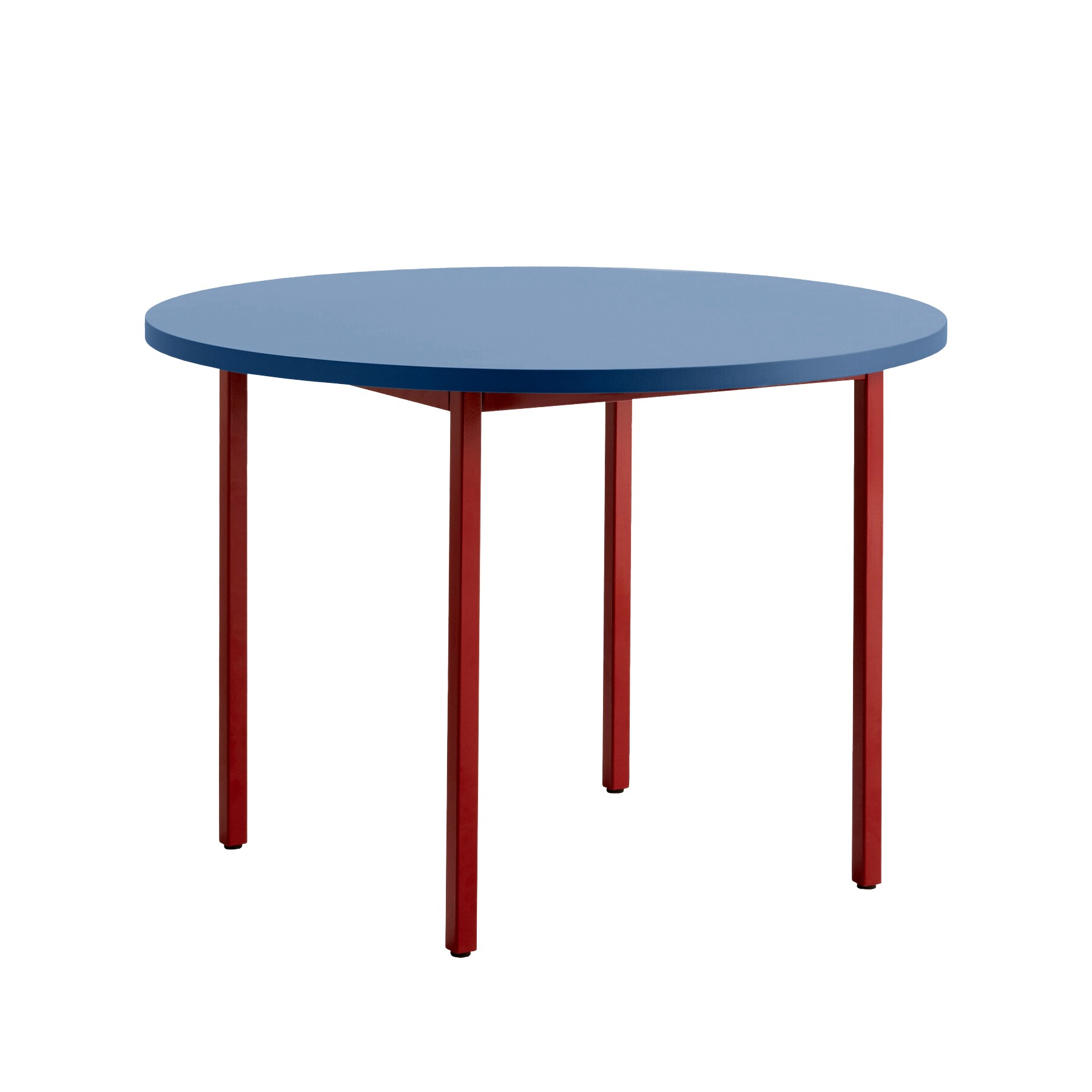 Two-Colour Dining Table Base Maroon Red Ø105cm
