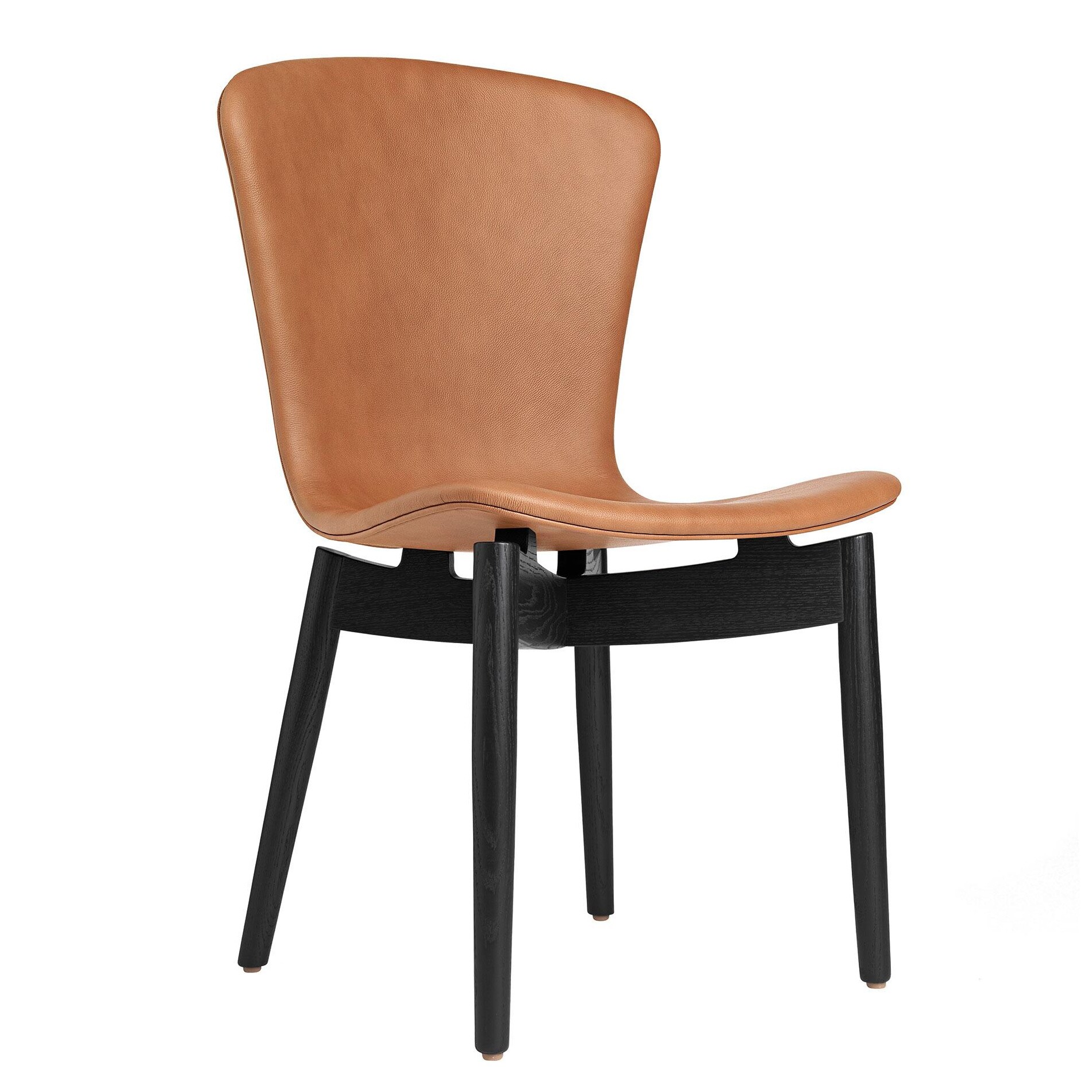 Shell Chair Black Oak