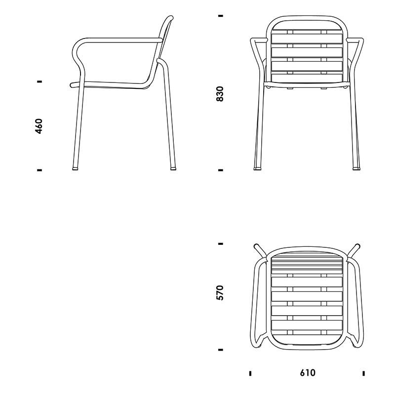 Vig Outdoor Armchair Wood