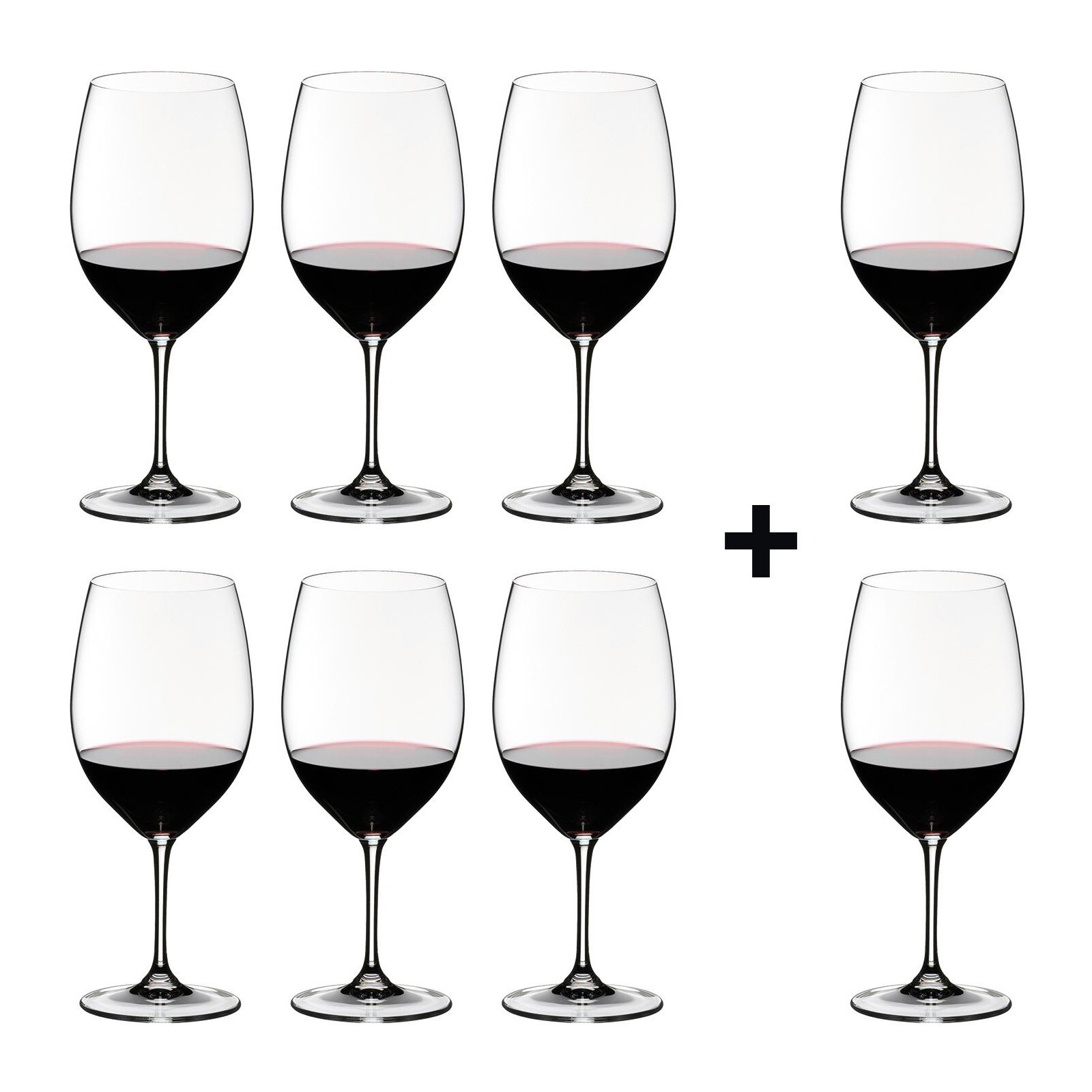 Vinum Cabernet/Merlot Wine Glass Gift Set 6+2 for free