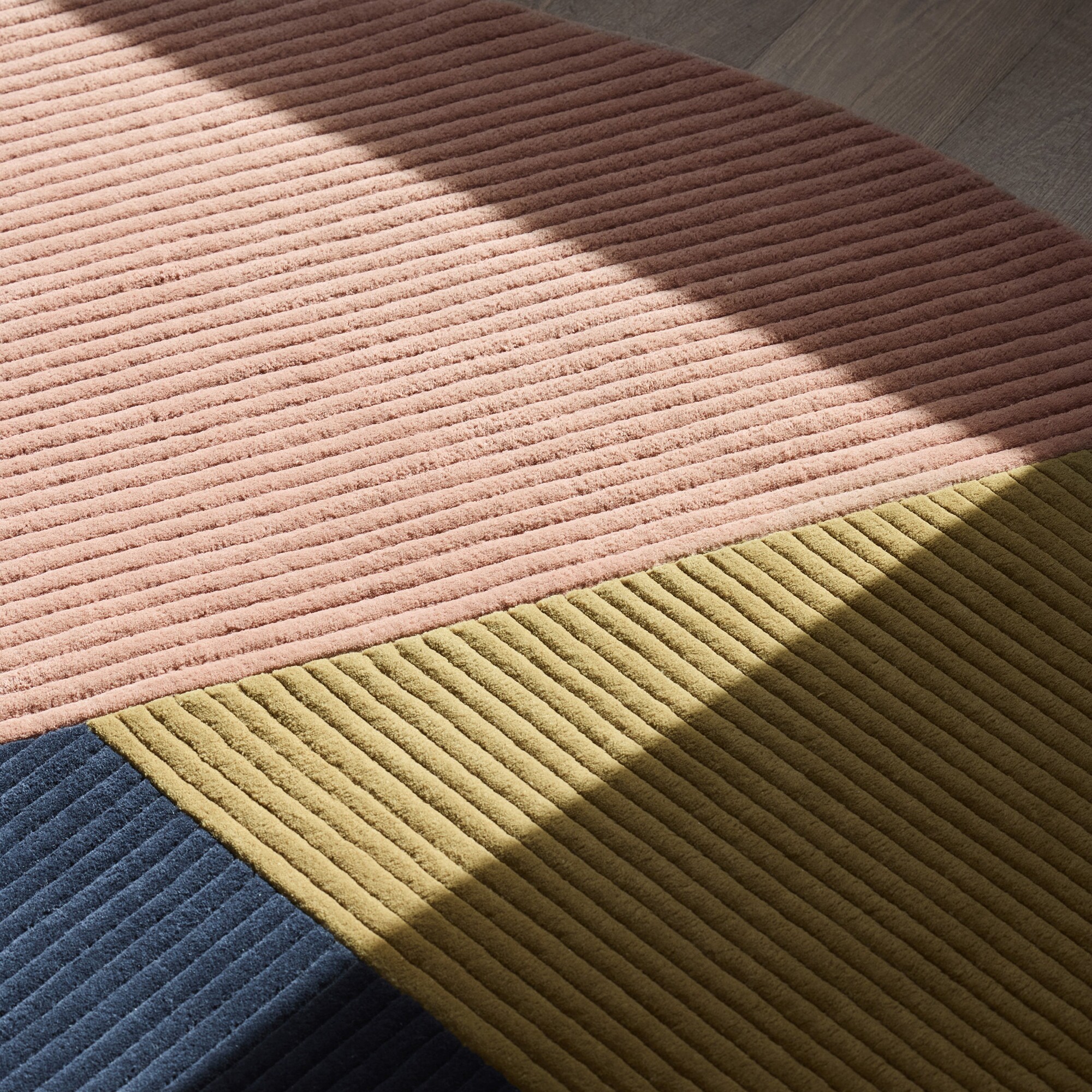 Row New Zealand Wool Rug Circular Ø200cm