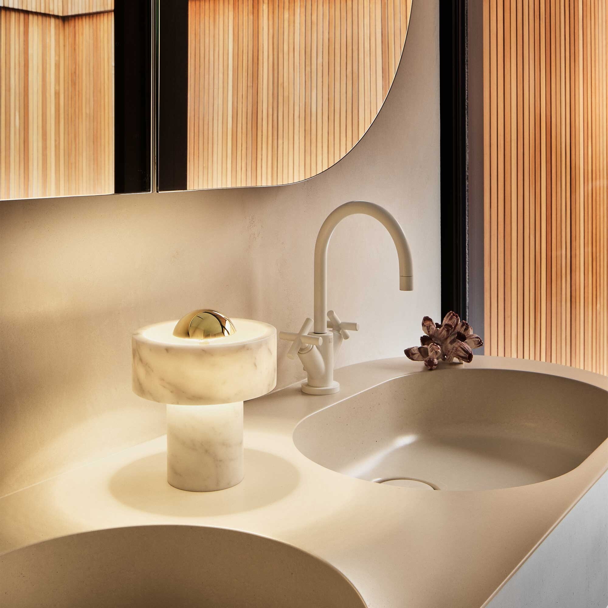 Stone LED Table Lamp with Battery