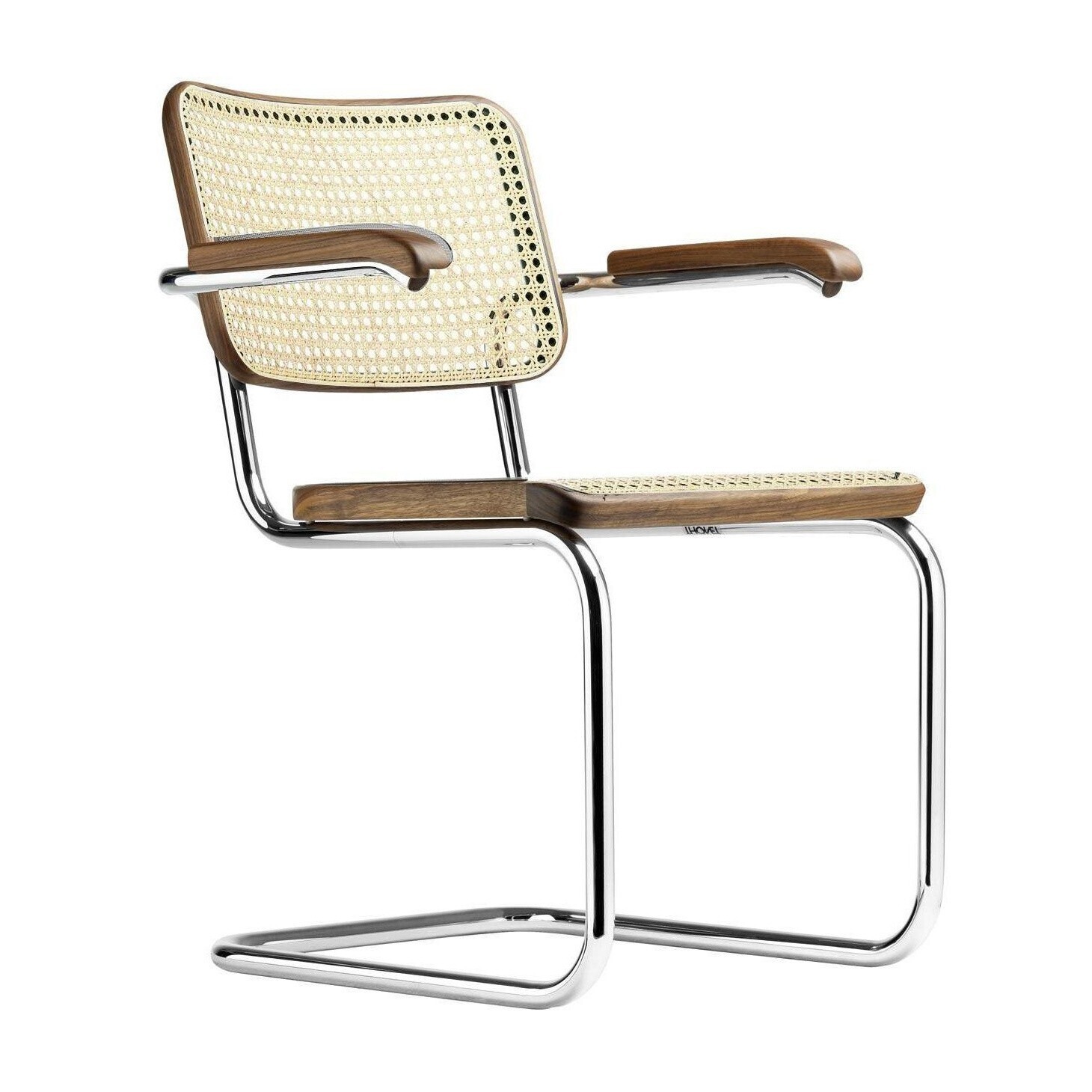 S 64 V Cantilever Armchair with Wickerwork