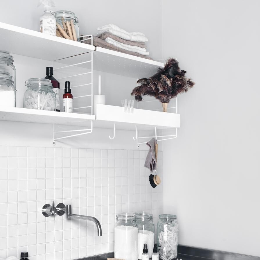 String System Shelf High Edge Steel