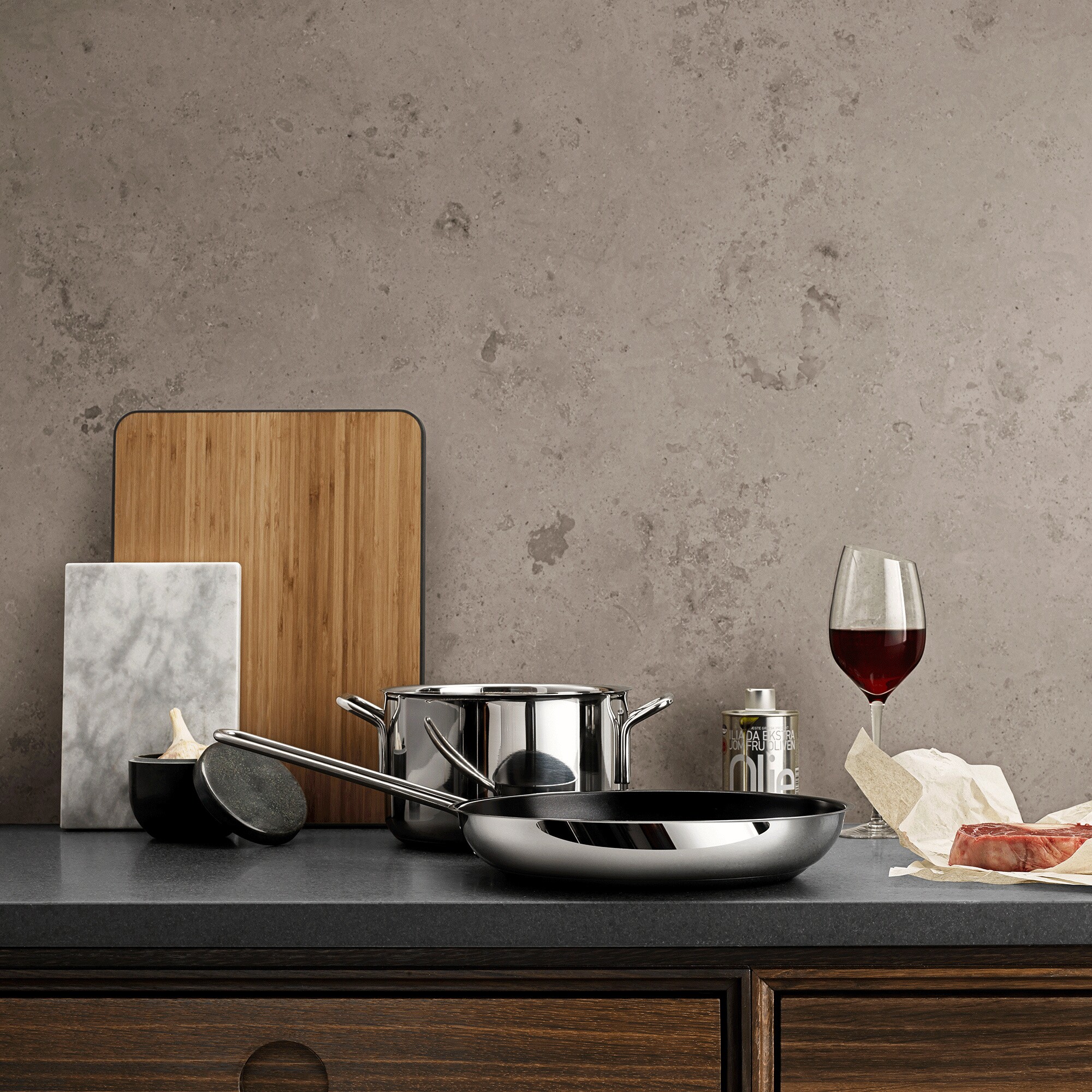 Stainless Steel Frying Pan Ø24cm