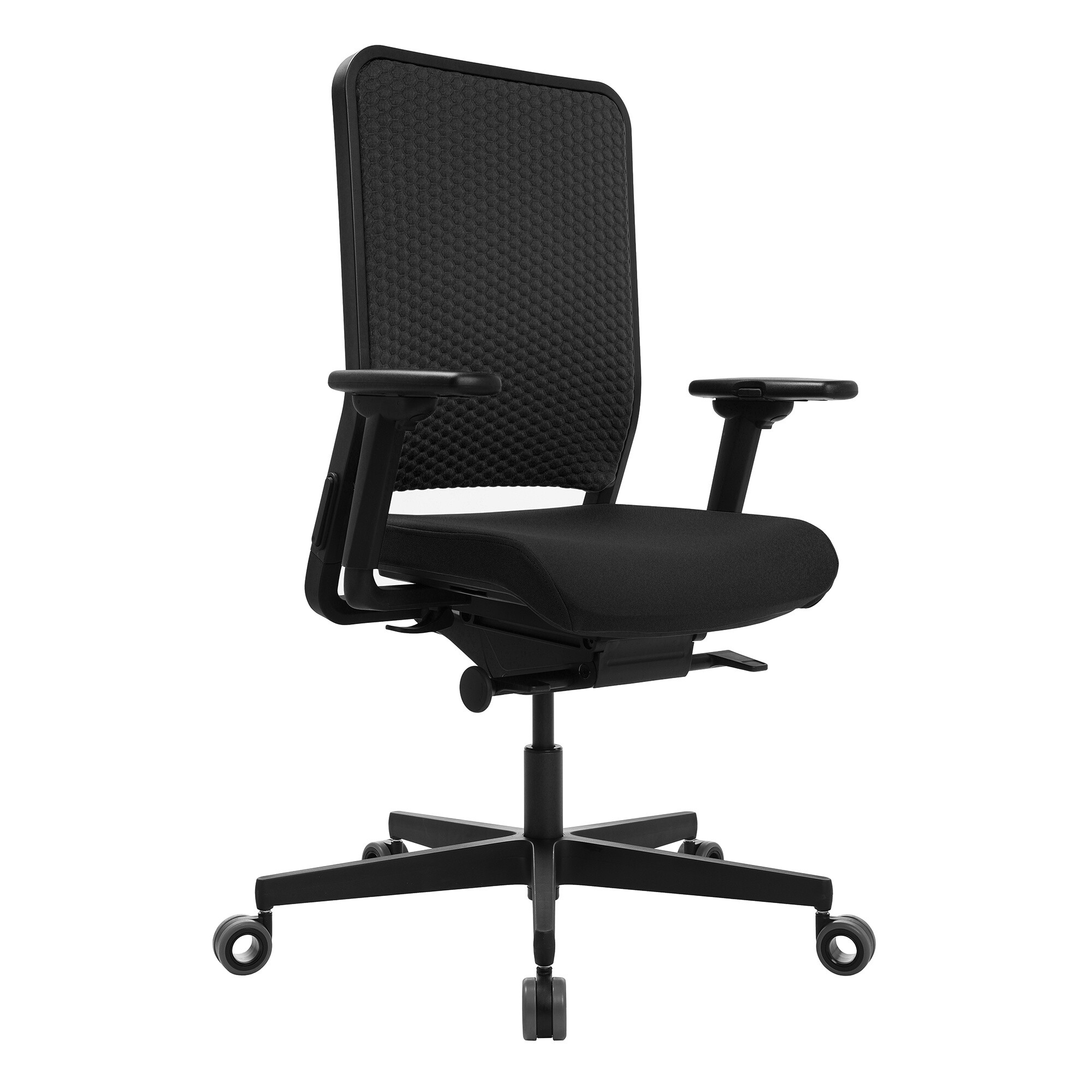 W1C Low Office Chair Backrest Flat Upholstery