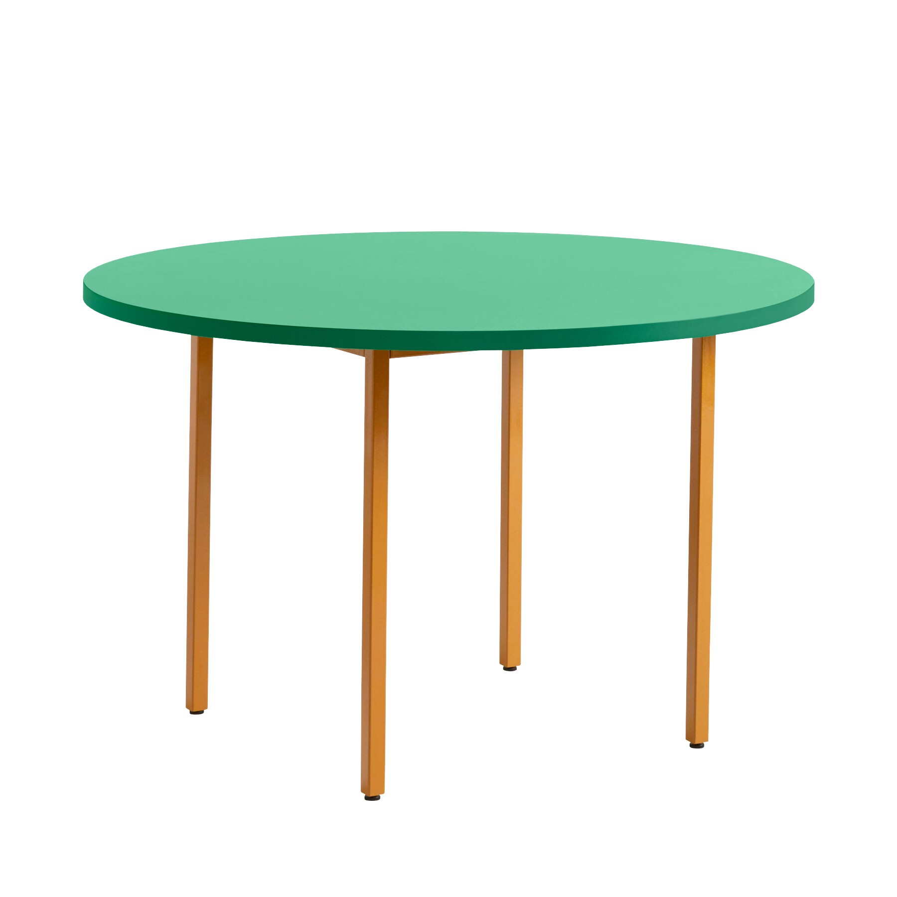 Two-Colour Dining Table Base Ochre Ø120cm