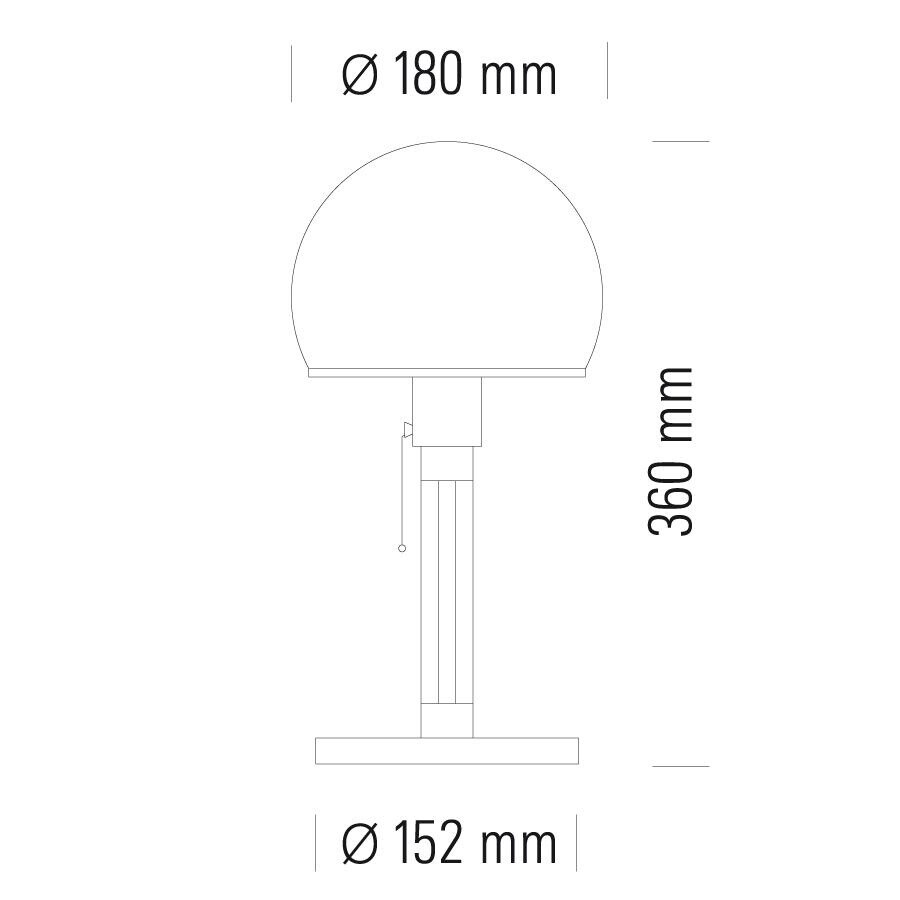 Special Edition 100 Years Wagenfeld WG 24 Table Lamp