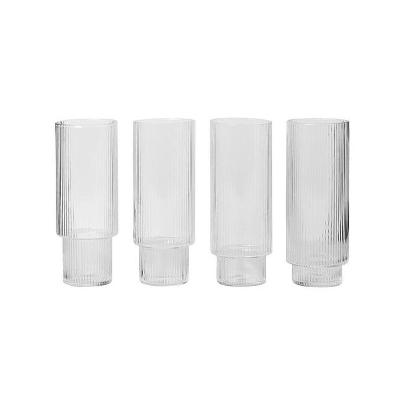 Ripple Longdrink Glass Set of 4