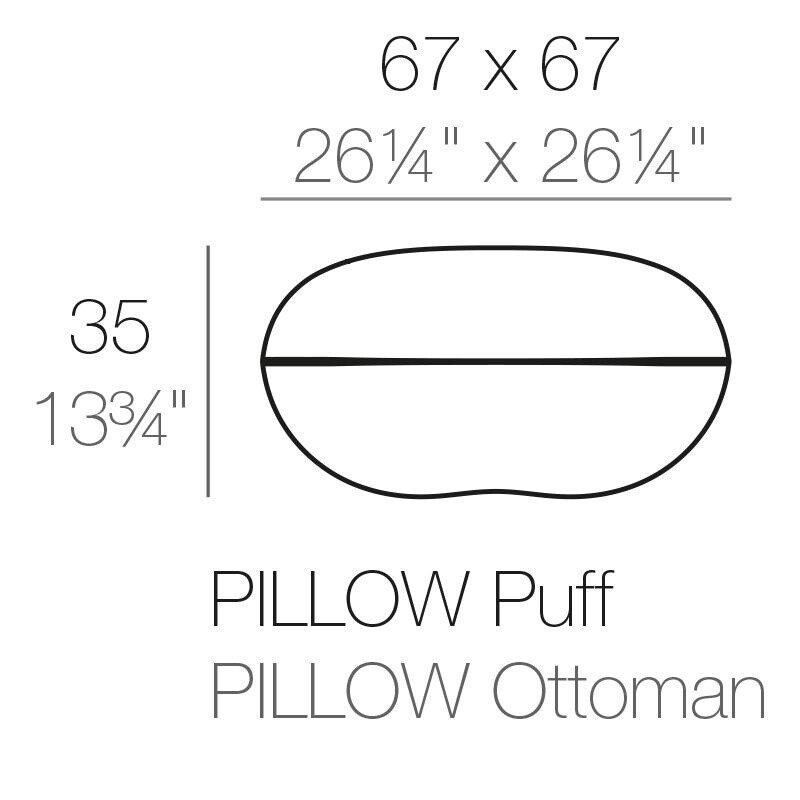 Pillow Outdoor Pouf