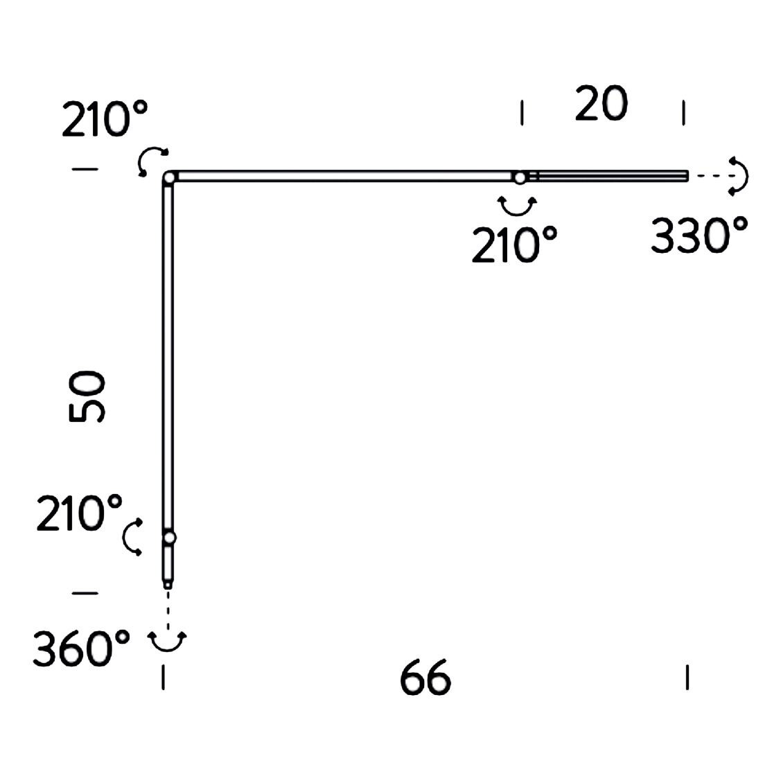 Untitled Linear LED Desk Lamp With Clamp