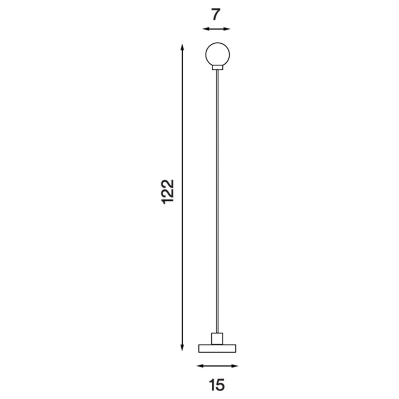 Snowball LED Floor Lamp with Battery