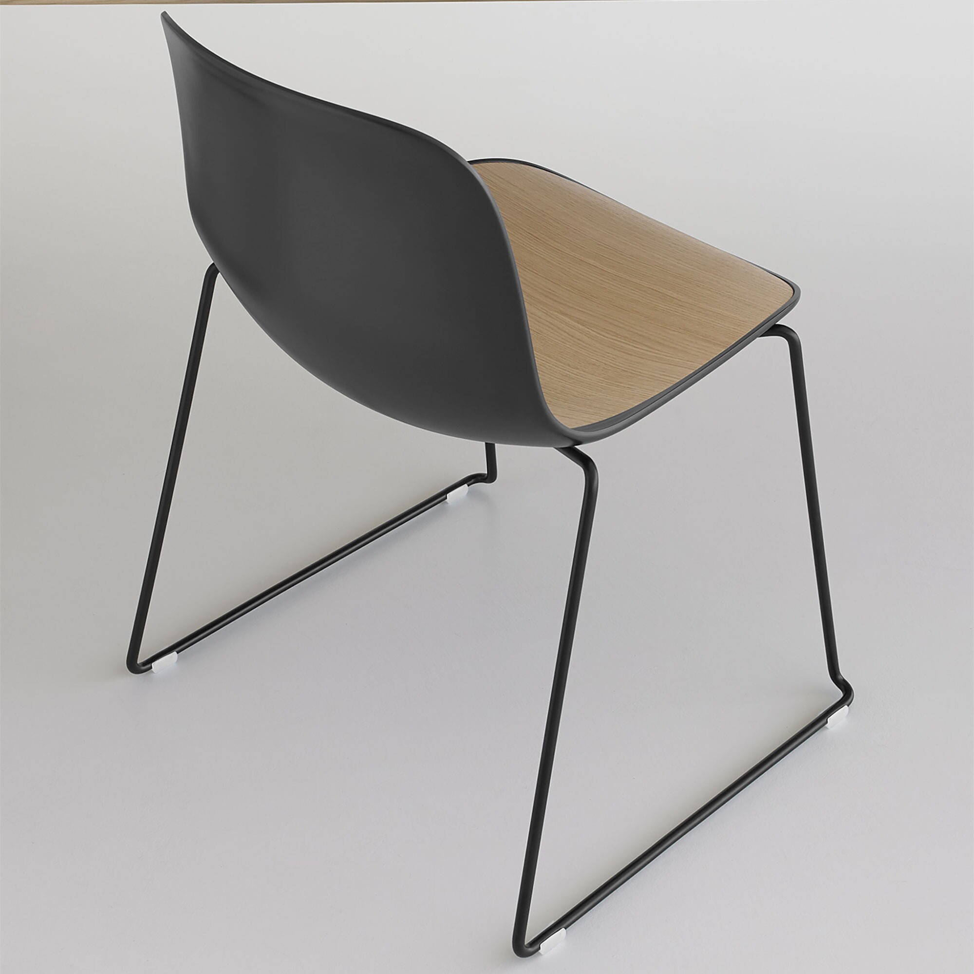 Seela S310 Chair Skid Frame Black