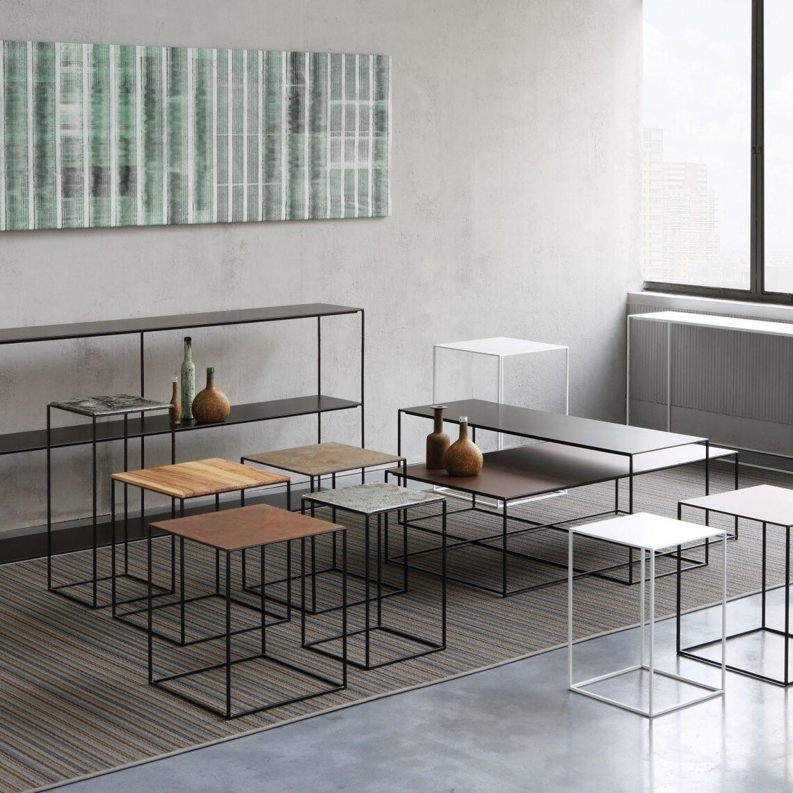 Slim Irony Side Table 124x41x46cm