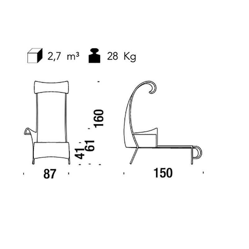 Shadowy Chaise Longue