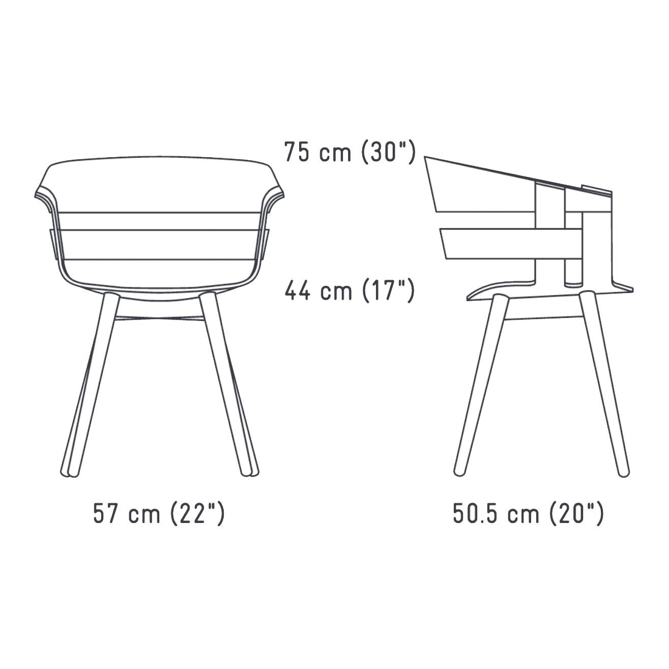 Wick Armchair Frame Wood